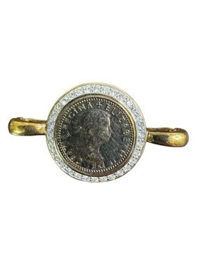 Panetta Vintage Coin Clasp or Connector for Bracelet or Necklace Queen Elizabeth